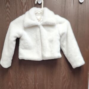 Cozy White Fleece Kids Jacket